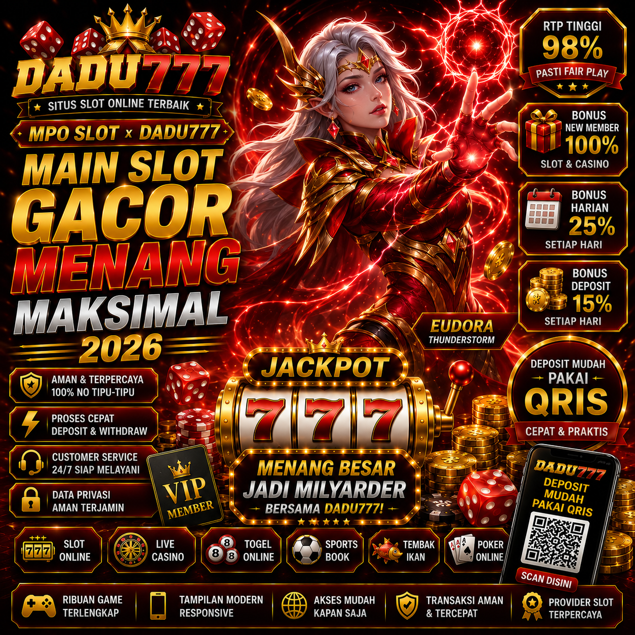 MPO Slot Online Gacor Resmi Deposit QRIS Mudah Menang 2026